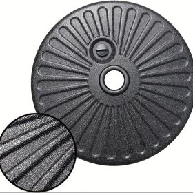 50LBs Round Umbrella Base Water Filled Steel Umbrella Stand, Heavy Duty Filled Umbrella Base Stand for Outdoor, Patio, Garden, Lawn