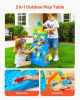 VEVOR Sand & Water Table for Toddlers Double-Sided Kids Activity Waterfall Table