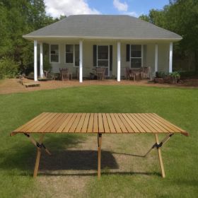 Multi-Function Foldable and Portable  , Indoor and outdoor universal ,Natural (size: table)